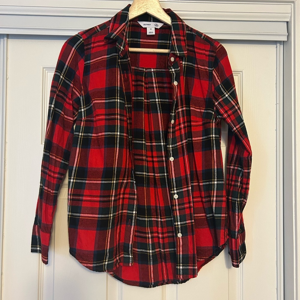Old Navy plaid flannel